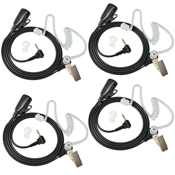 YNIBST Surveillance Earpiece with PTT Microphone for all Motorola Talk about FRS/GMRS radios