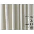 thumbnail image 2 of 3S Brother's Extra Long Room Darkening 240" Length Faux Velvet White Curtain Drapes - Hanging Back Tab 5-25 Feet Custom Made ( 1 Panel ) - Made in Turkey (52"Wx240"L), 2 of 5
