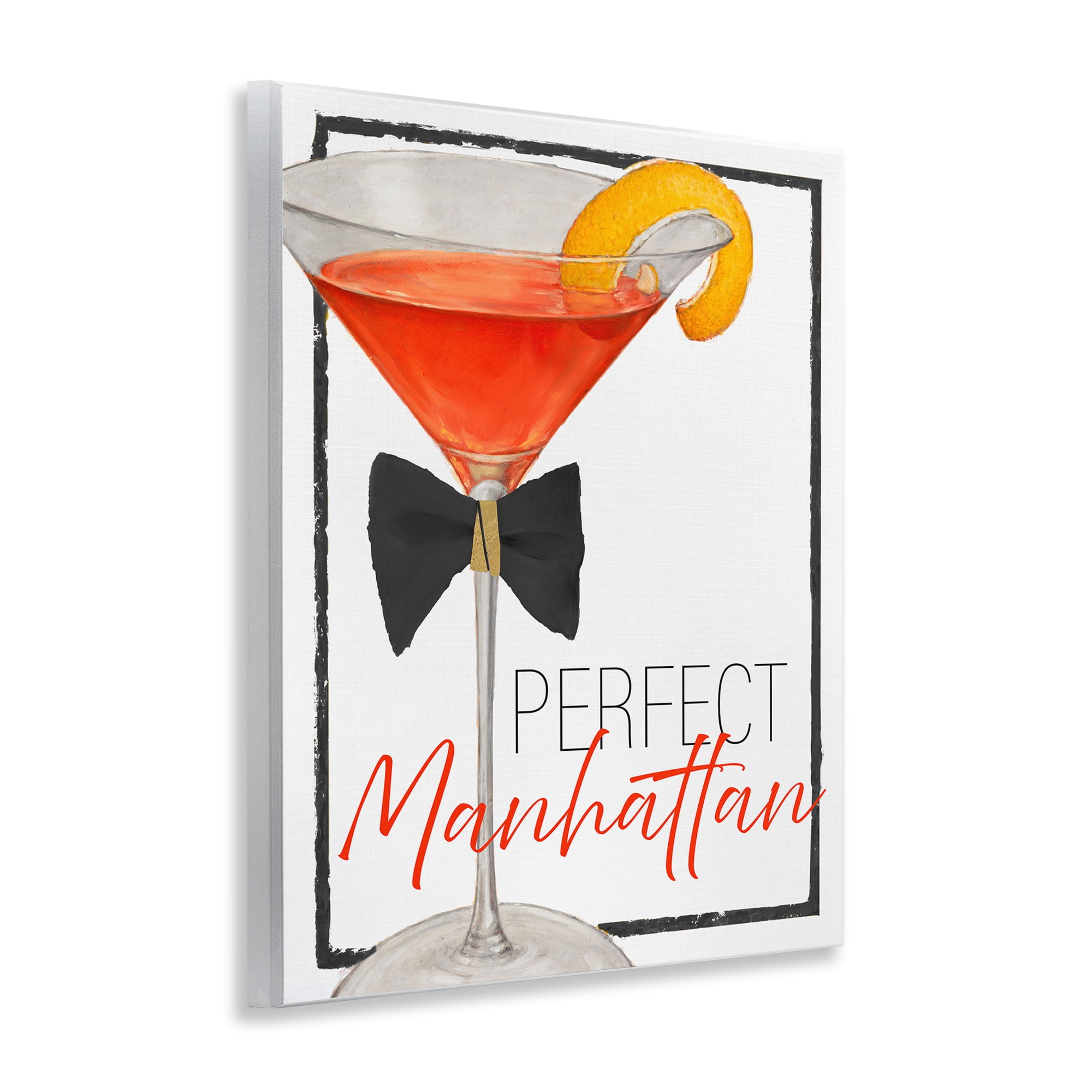 Stupell Industries Perfect Manhattan Cocktail Wall Plaque Art, design by Lorenzo Collective