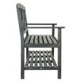thumbnail image 4 of Safavieh Mayer Indoor/Outdoor 2 Seat Bench with Lower Tier, 4 of 10