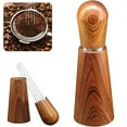 thumbnail image 3 of OUSITAID Espresso Coffee Stirrer Coffee Stirring Tool with Solid Wood Handle and Base Hand Coffee Stirring Distributor Food-Grade Stainless Steel Needle Coffee Distribution Tool for Baris, 3 of 11