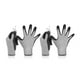 thumbnail image 2 of Guantes resistentes a cortes HFES Nivel 5, ajuste elástico 3D, aprobados por la FDA para contacto con alimentos, tacto inteligente, guantes de trabajo de seguridad grises para corte de carne y pesca,, 2 of 7