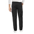 thumbnail image 2 of Men's 100% Cotton Work Trousers Multi Pocket Military Army Cargo Pants (Black, 38W x 30L), 2 of 3