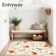 thumbnail image 3 of ODIKA 3'x5' Machine Washable Non-Slip Area Rug, Latch Hook Kit Pastoral Countryside Barnyard Animal Theme High Traffic Rug with Pad, Orange, 637538, 3 of 8