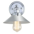thumbnail image 2 of JONATHAN Y July 7.88" 1-Light Industrial Farmhouse Metal Vanity Light, Chrome, 2 of 8