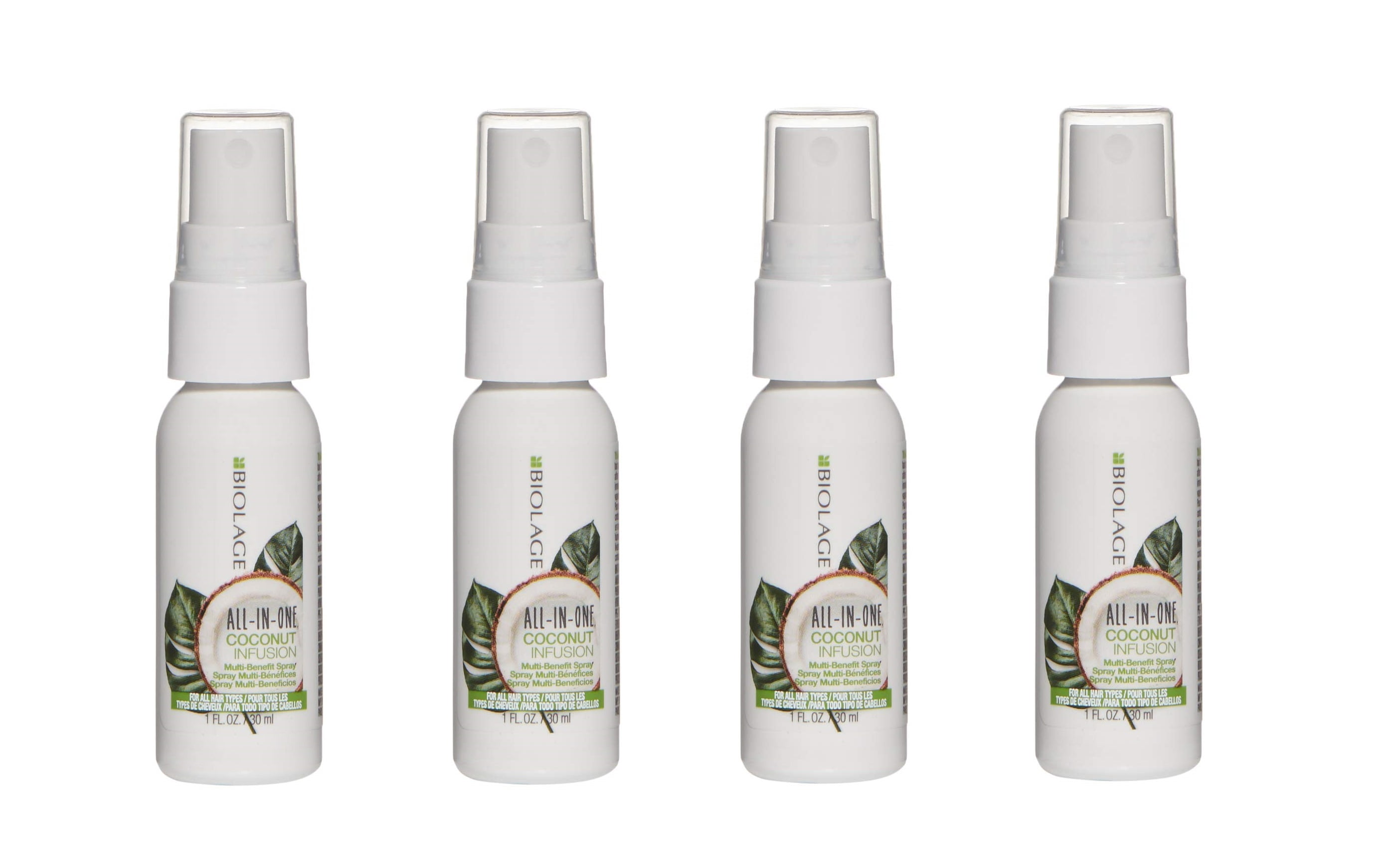 Matrix Biolage All-in-One Coconut Infusion Multi-Benefit Leave-In Spray 1oz (Pack of 4)