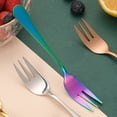 thumbnail image 4 of ENJOYW Dessert Fork Reusable Safe Stainless Steel Wide Application Tasting Forks for Kitchen Dessert Forks, 4 of 7