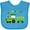 Turquoise, variant on Inktastic St Patricks Irish Shamrock Train Boys or Girls Baby Bib