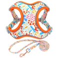 thumbnail image 1 of Flower Print Dog Harness Leash Reflective Pet Puppy Harness Vest Leash Adjustable for Small Medium Large Dogs Chihuahua Bulldog ShopWise Round, 1 of 13