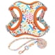 thumbnail image 1 of Flower Print Dog Harness Leash Reflective Pet Puppy Harness Vest Leash Adjustable for Small Medium Large Dogs Chihuahua Bulldog ShopWise Round, 1 of 13