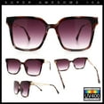 thumbnail image 2 of Womens Luxury Designer Inset Lens Metal Arm Horn Rim Plastic Fashion Sunglasses Burgundy Marble - Purple, 2 of 7