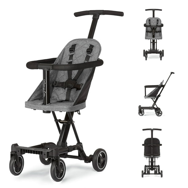 Dream On Me Lightweight And Compact Coast Rider Stroller With One Hand Easy Fold, Adjustable Handles And Soft Ride Wheels, Grey