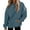 Dark Blue, variant on Bovemsi Sweatshirt for Women Fashionable Casual Zipper Pocket Round Neck Long Sleeve Hooded Camo Hoodie