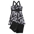thumbnail image 3 of Blouson Swimsuits For Women Loose Fit Floral Printed Two Piece Bathing Suits, 3 of 6