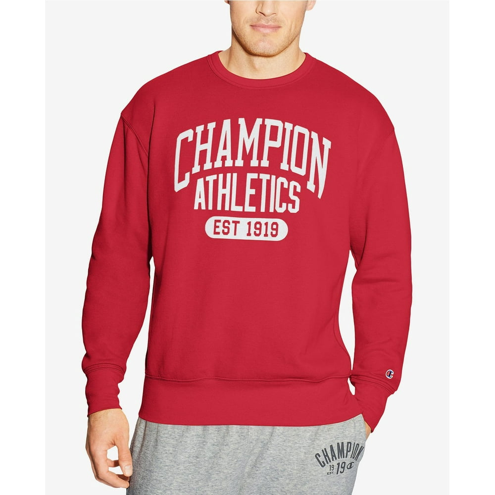 Champion - Champion Men's Big and Tall Graphic Fleece Sweatshirt (Red ...