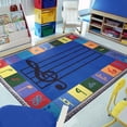 thumbnail image 2 of Joy Carpets Kid Essentials Note Worthy (Elementary) 10'9" x 13'2" Area Rug in Color Multi, 2 of 3