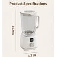 thumbnail image 7 of Smoothie Blender, 21oz Wireless Portable Personal Blender with 18 Blades, 2‑Speed Juicer Mixer, USB Rechargeable & Easy to Clean, Ideal for Shakes & Soft Fruit Blends, 7 of 7