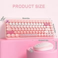 thumbnail image 2 of AJAZZ 308i Color Gradient Wireless Keyboard and Mouse Set, Retro Typewriter Keyboard with Cute Theme Round Keycaps for Mac/Windows/PC/Laptop-Pink set, 2 of 8