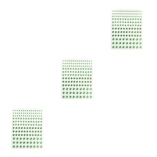 Seitruly Ojo Cara Pegatinas de diamantes de imitación Cristal Sin pegamento Brillo Frente Maquillaje Joyería Festival Accesorio DIY Decoraciones Verde Type1 NO1 Seitruly CBP462881