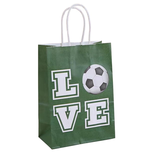 Bolsas Embalaje Regalo Con Fútbol Papel para Recuerdo Fiesta 12 Piezas Kuymtek