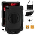 thumbnail image 2 of Soatuto 10.9" 3-Layer Protective Tablet Case with Shoulder Strap, Black, 2 of 7
