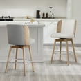 thumbnail image 2 of CHITA Swivel Counter Height Bar Stools with Bentwood Back, 2 of 7
