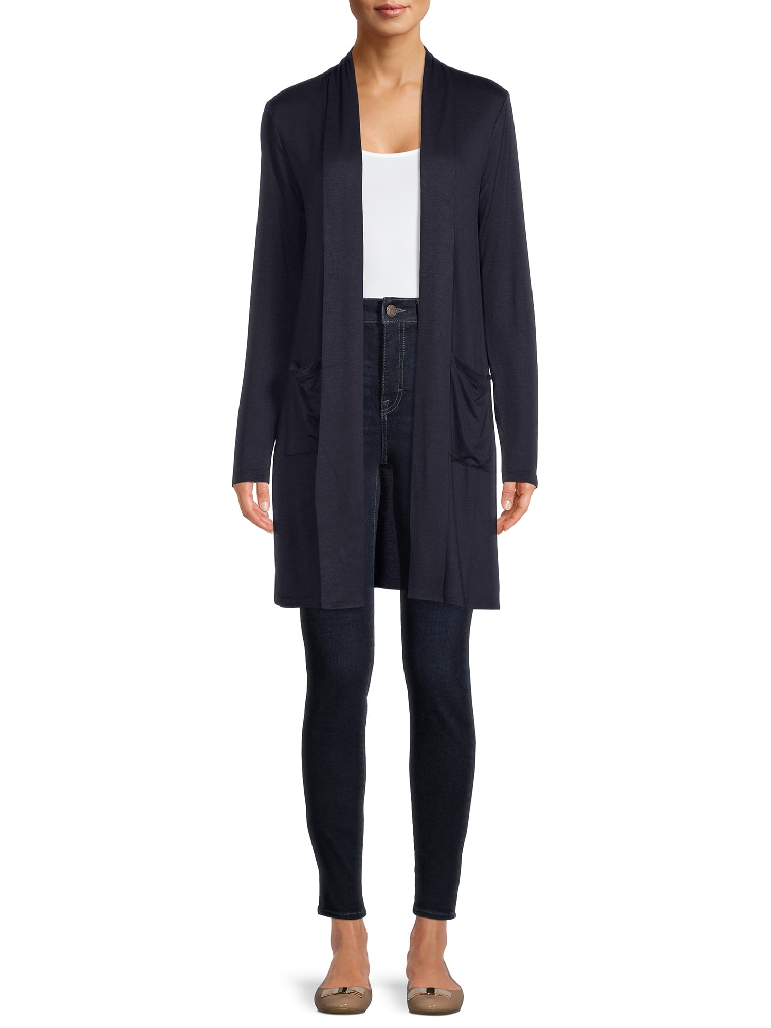 open cardigan with pockets