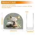 thumbnail image 3 of Table Napkin Holder, One Sizex1 Kitchen Napkin Holder Acrylic Napkin Holder Restaurant Napkin Holder White Cartoon Fox, 3 of 9
