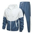 Miluxas Track Suits for Men Set Clearance Full Zip Sweatsuit Outdoor