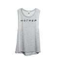 thumbnail image 1 of Mother Friends Women's Fashion Sleeveless Muscle Workout Yoga Tank Top Sport Grey 2X-Large, 1 of 3