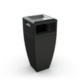 thumbnail image 2 of Kobi 24 Gallon Indoor / Outdoor Waste Bin with Metal Ashtray Insert, Black, 2 of 5