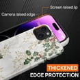 thumbnail image 4 of FKBRCL4U for iPhone 14 Plus Compatible with Magsafe Case White Marble Green Holly Leaves Golden Christmas Pattern for Girl Boy Full Body Magnetic Design Soft Silicone Protection, 4 of 7