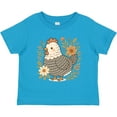 thumbnail image 3 of Inktastic Chicken Flowered Cottagecore Girls Toddler T-Shirt, 3 of 5