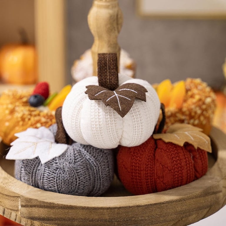 Soft Knit Pumpkin Decor - Reusable Crochet Pumpkin For Fall & Year-Round Home Decor