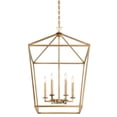 thumbnail image 5 of Warm Brass Six Light Pendant from the Townsend Collection, 5 of 5