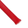 thumbnail image 2 of Unique Bargains PET Cable Wire Wrap 8mm Expandable Braided Sleeving Red 5M Length, 2 of 3
