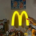 thumbnail image 2 of Mcdonald's Lamp Rechargeable Cordless Night Light Bedside Sign Cute Decoration Birthday Gifts, 2 of 5
