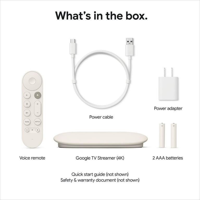 Google TV Streamer 4K - Fast Streaming Entertainment on Your TV
