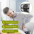 thumbnail image 2 of Comfortable Ergonomic Backrest, Lumbar Support With Memory Foam Core For Ultimate Comfort In Your Car Or Office, Ergonomic Design Relieves Back Pain And Improves Posture, 2 of 5
