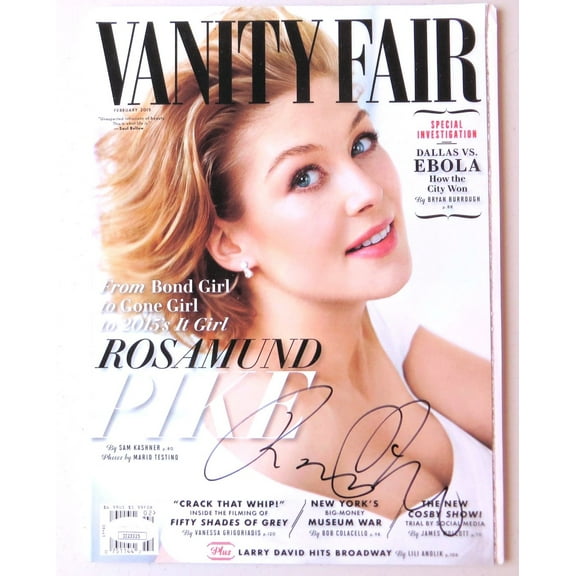 Rosamund Pike Signed Autographed Vanity Fair Magazine Gone Girl JSA II23325