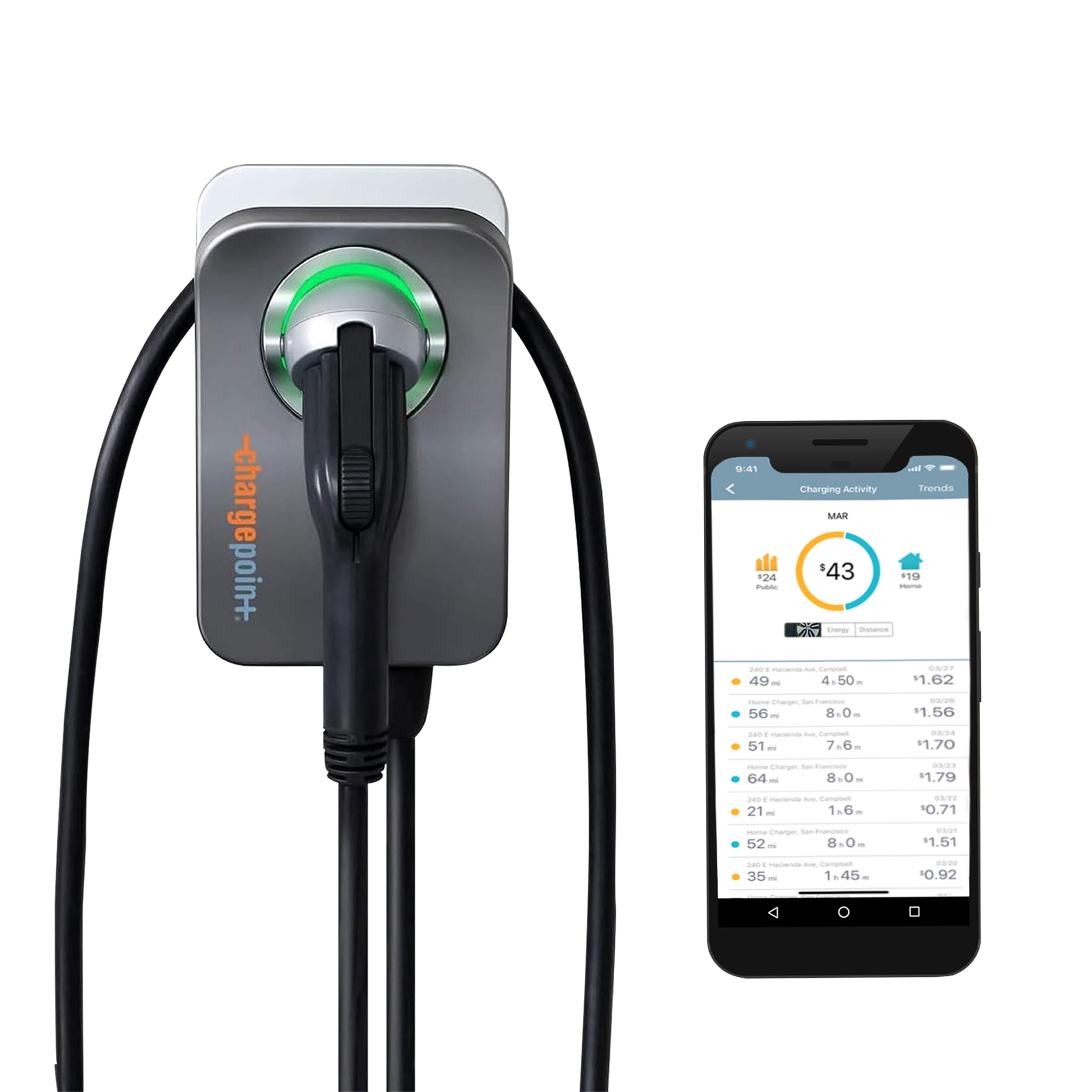 ChargePoint Level 2 240V Hardwire Outdoor Charging Station for Electric ...