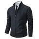 thumbnail image 5 of Chaqueta tipo cárdigan de punto de polar para hombre, suéter grueso de cuello alto y manga larga, 5 of 5