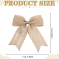 thumbnail image 2 of 1 Pcs Burlap Lace Bows,Rustic Burlap Bows for Christmas Tree Decorations,5.51X6.69 inch Christmas Bows Knot Handmade Bows,for Farmhouse Wreaths,Christmas Trees,Fall Crafts and Gift Wrapping,B, 2 of 5