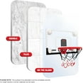 thumbnail image 3 of RUNBOW Indoor Mini Basketball Hoops Backboard with Powerful Suction Cups,Wall Mounted Door Basketball Hoops,Toys with Balls Gifts for Kids Boys Teens (43x30CM Black-White with Scorer), 3 of 7