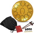 thumbnail image 1 of Tambor REGIS Rain Drum de acero, 13 notas, 17,3 cm, con bolsa, 1 of 8