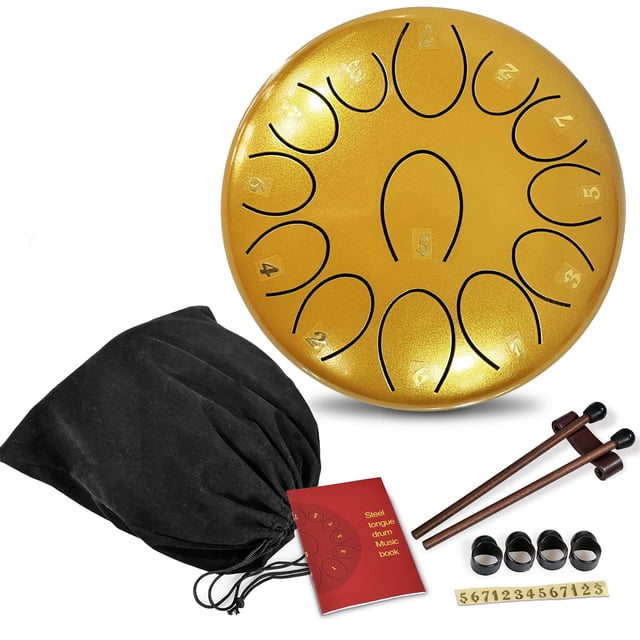 Tambor REGIS Rain Drum de acero, 13 notas, 17,3 cm, con bolsa