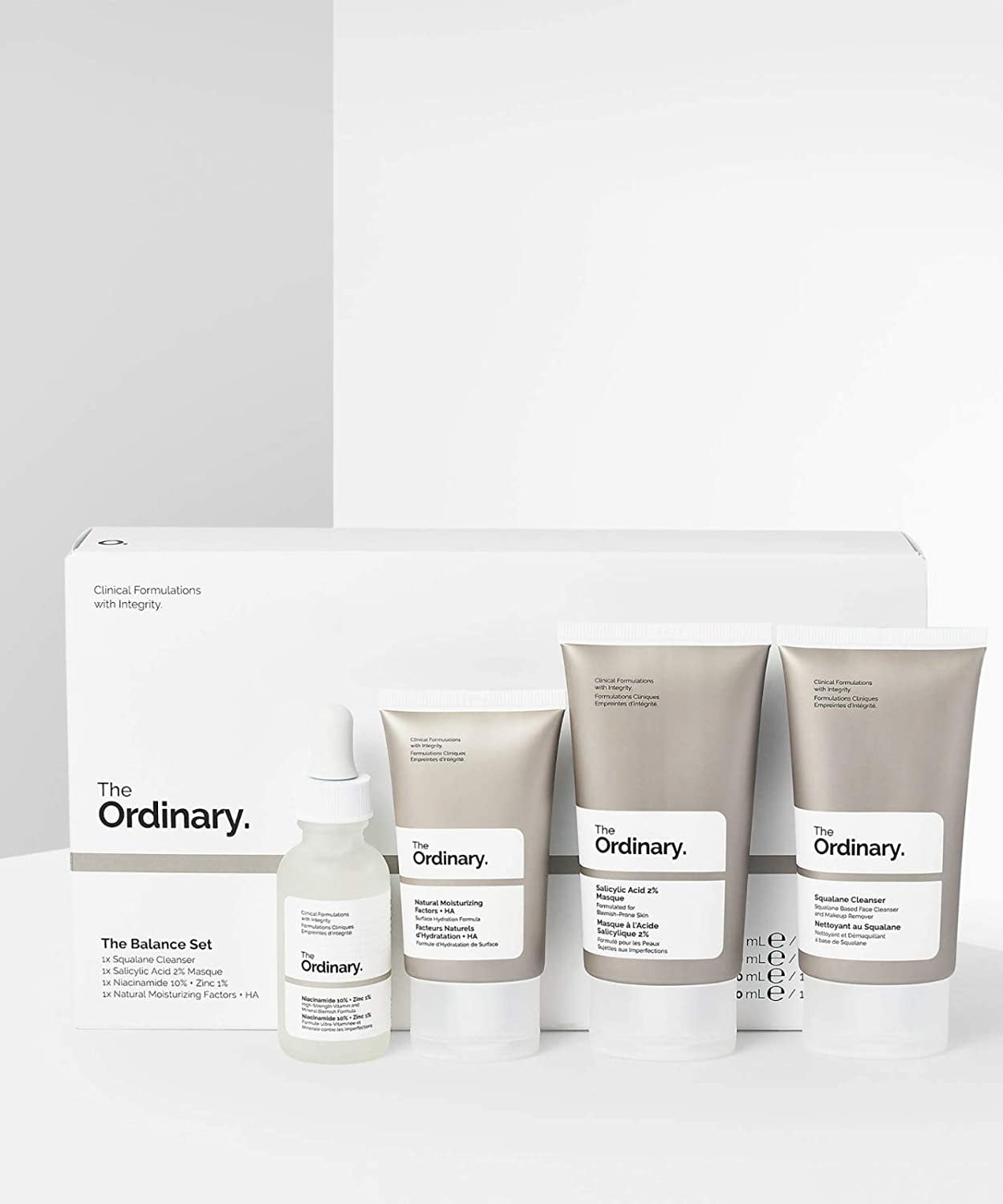 The Ordinary The Balance Set (4 Pcs Squalance Cleanser + Salicylic