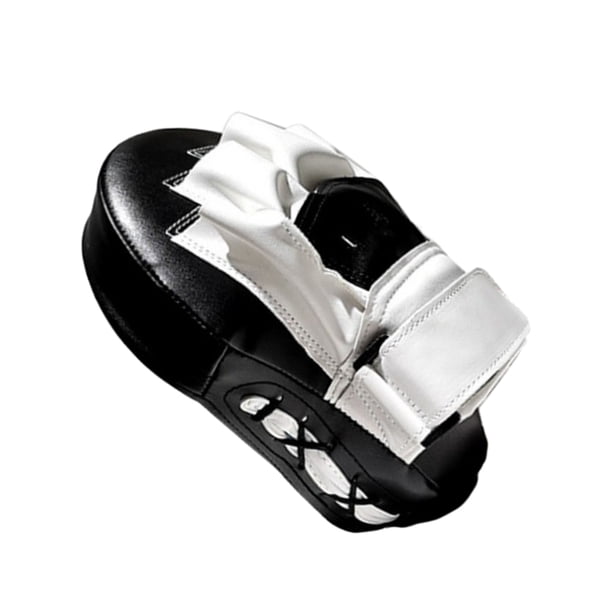 Eigraketly Boxing Strike Curved Thai Pad MMA Thai Focus Muay Pads Mitts Accesorios para máquinas de ejercicios Blanco negro