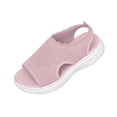 thumbnail image 2 of BADHUB Womens Open Toe Sandals Arch Support Sandals with Comfortable Slip On Sport Athletic Orthopedic Walking Sandals Pink 37, 2 of 5