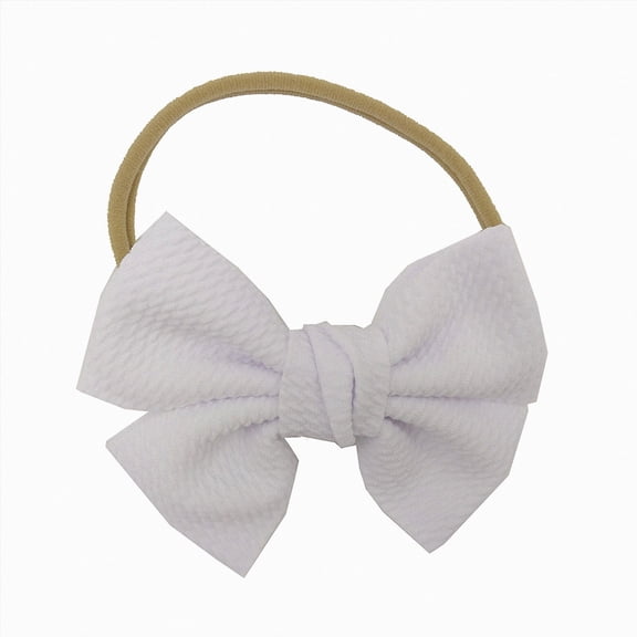 dmqupv Baby Girl Headband Bows Baby Girls Bows Headbands Hairbands Bow Hair Accessories for Newborns Infants Toddlers and Kids White,One Size